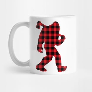 Plaid Bigfoot Mug